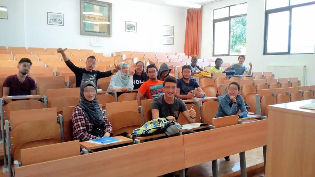 After Lesvos and Samos, it was finally possible for our children hosted in Chios to enroll at school...
