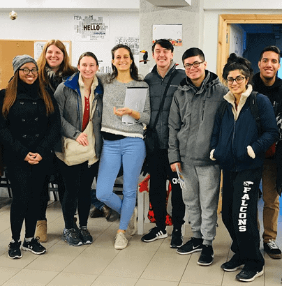 Last week, a group of 12 students...