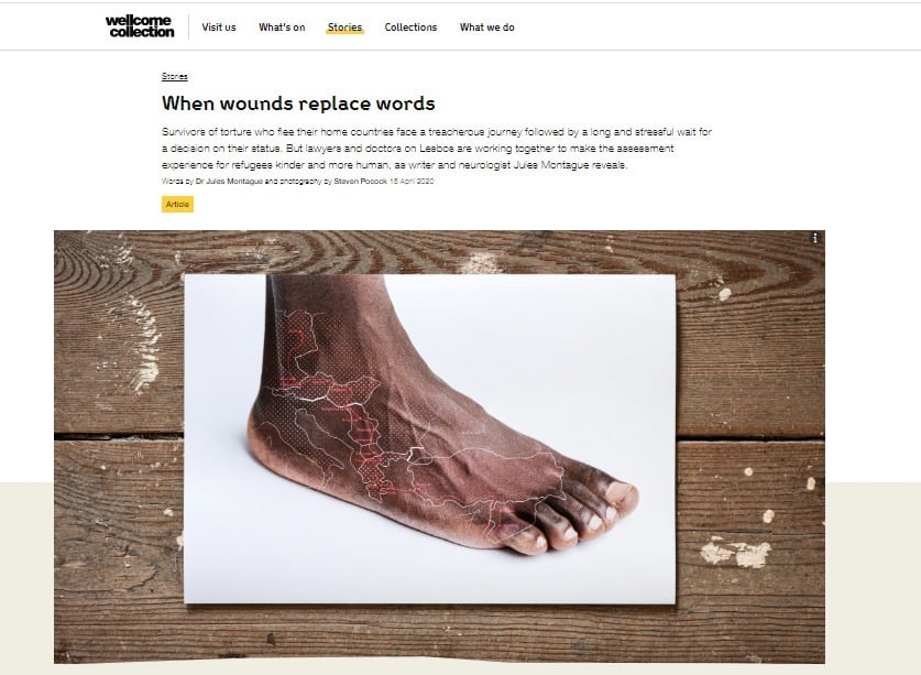 Metadrasi - wellcome collection publish an article on METAdrasi's activity Certification of Torture Victims 2 Metadrasi - METAdrasi VOT article