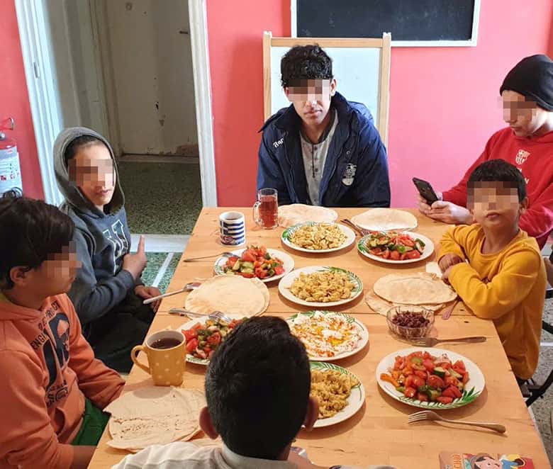 The unaccompanied children of our Transit Accommodation Facility in Chios...