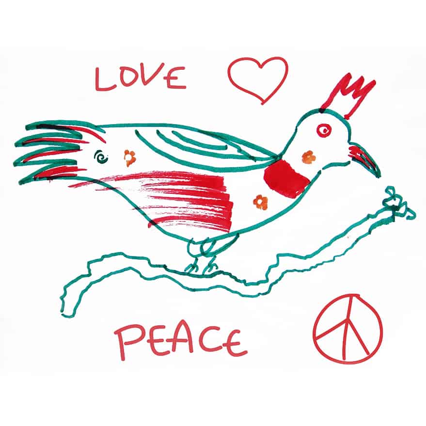 Like the unaccompanied child who made this drawing, we hope for a better...