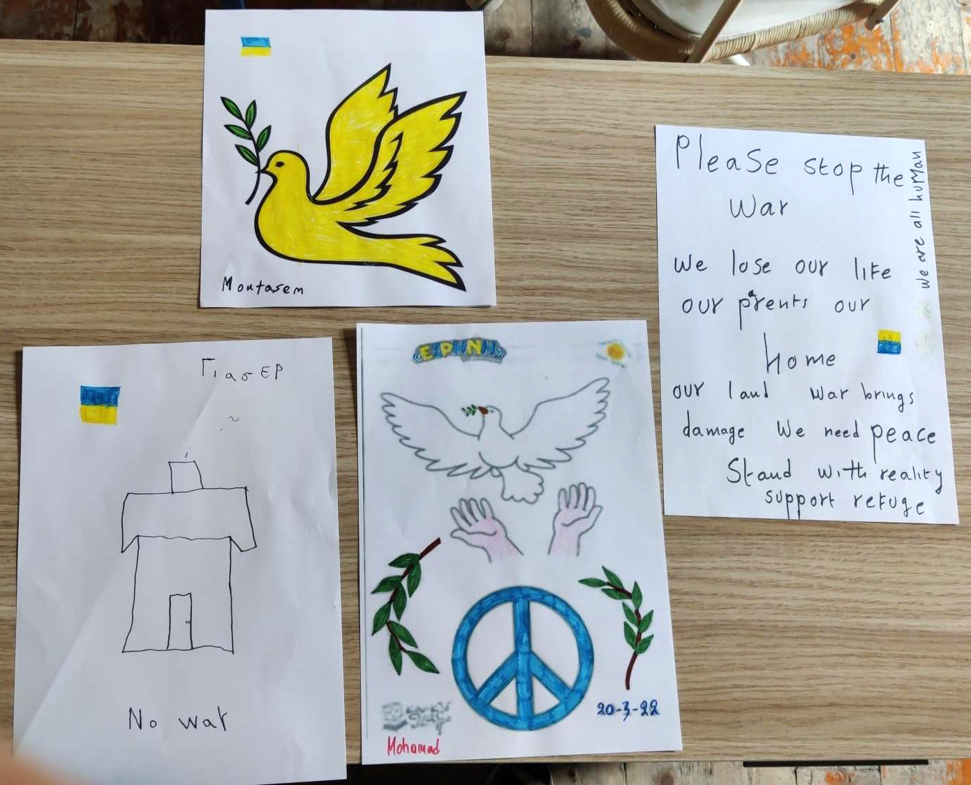 Metadrasi - "When will the war end?” 4 Metadrasi - METAdrasi Chios shelter Ukraine 5