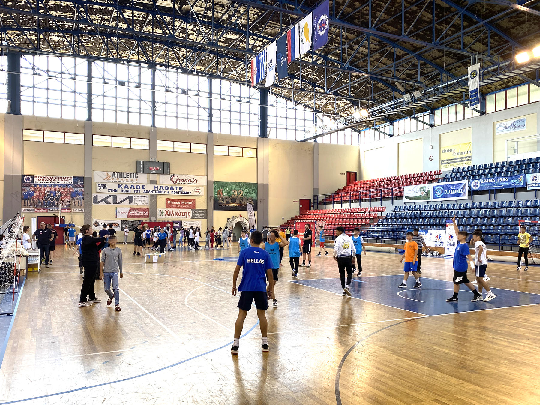 Metadrasi - “Together in Sport” in Drama: We play sports together, with mutual respect 5 Metadrasi - Together in Sport Handball event Drama 4