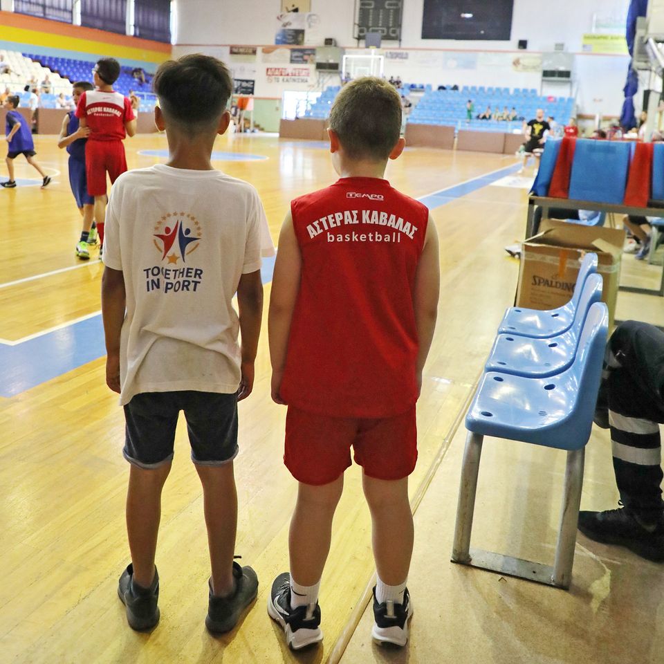 150 children from sports clubs and schools of the city, together with...