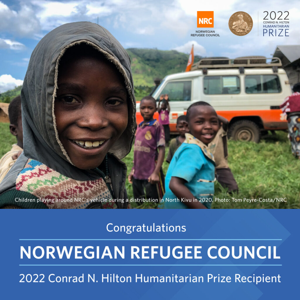 This year, we welcome the Norwegian Refugee Council into the Hilton Prize...