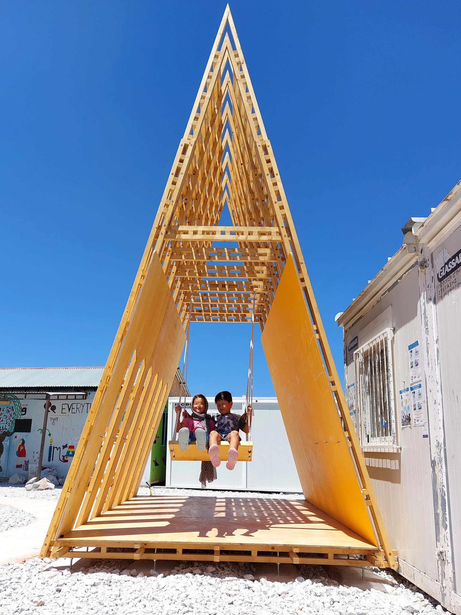 Metadrasi - Unique constructions in our education centre in the Mavrovouni camp 8 Metadrasi - METAdrasi ONE 3