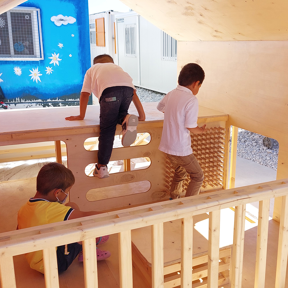 Metadrasi - Unique constructions in our education centre in the Mavrovouni camp 4 Metadrasi - METAdrasi ONE 6