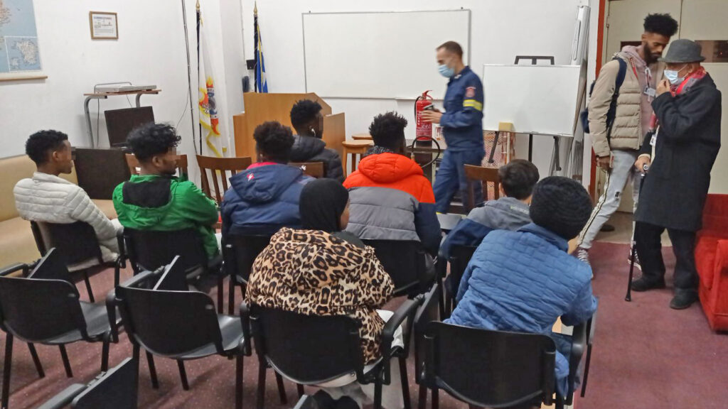 The Fire Service of Chios welcomed the unaccompanied children of our...