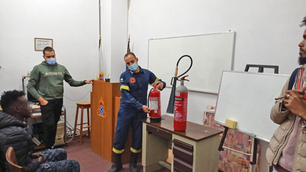 Metadrasi - Fire Safety Training in Chios 3 Metadrasi - METAdrasi Chios Fire Service 2