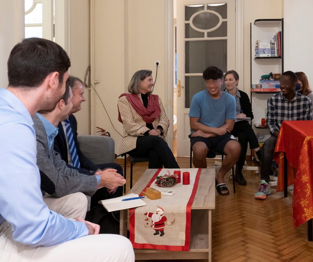 Metadrasi - Visit of the Swiss Ambassador in Athens to a Supported Independent Living apartment 3 Metadrasi - METAdrasi Swiss ambassador visit 4