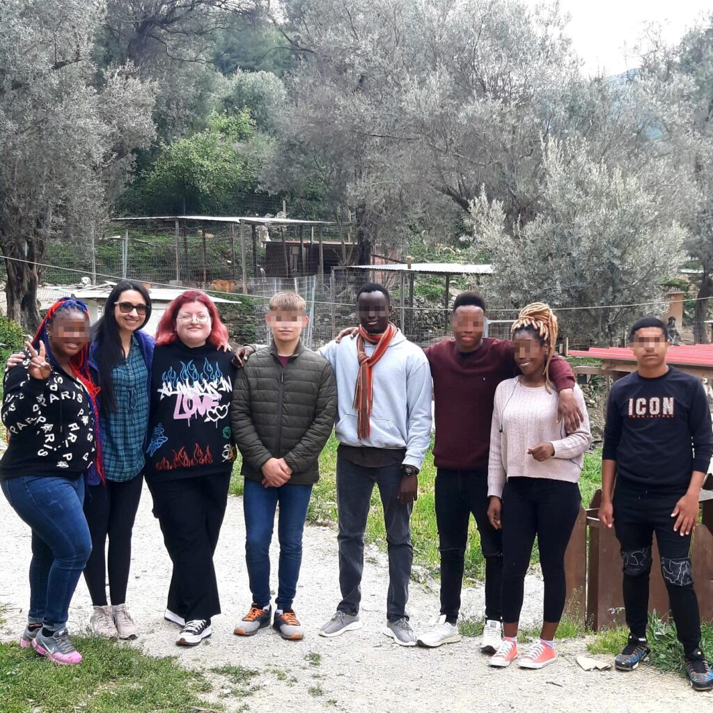 The unaccompanied children of the Transit Accommodation Facility in Samos...