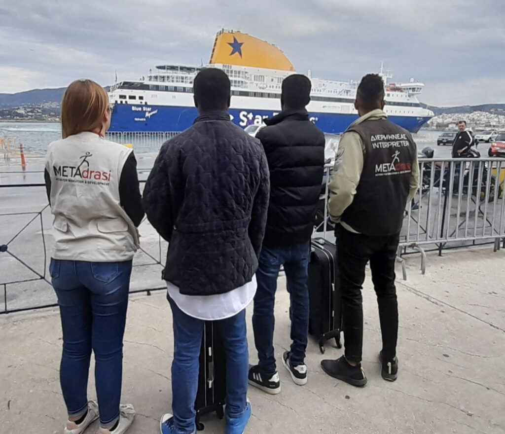 M. and A., refugees from Sudan, participated in the Job Fair held in...