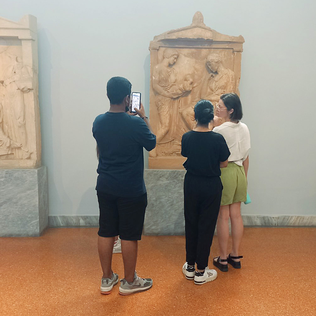 Refugee students of ancient Greek language participated in an original...