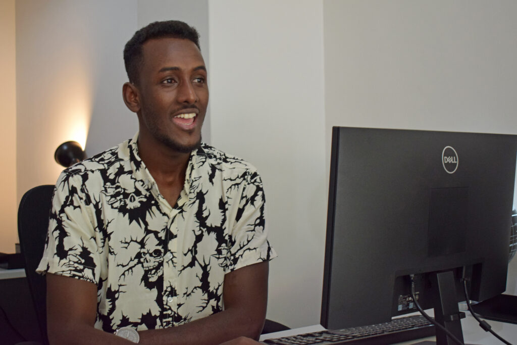 Abdi saw his business idea come to life with the opening of his office in Athens...