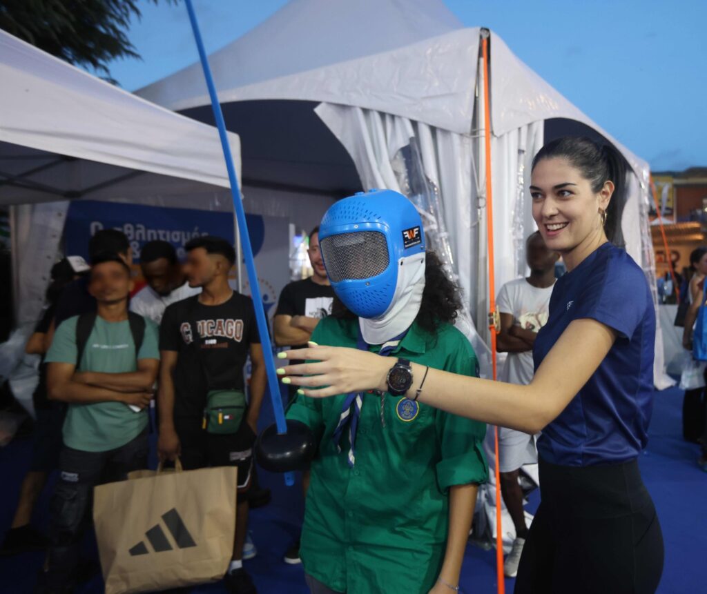 Metadrasi - “Together in Sport - Phase II” at the Thessaloniki International Fair with the Olympian Dora Gountoura and the Panhellenic champion, Sotiris Anifantis 2 Metadrasi - METAdrasi TiS TIF 1