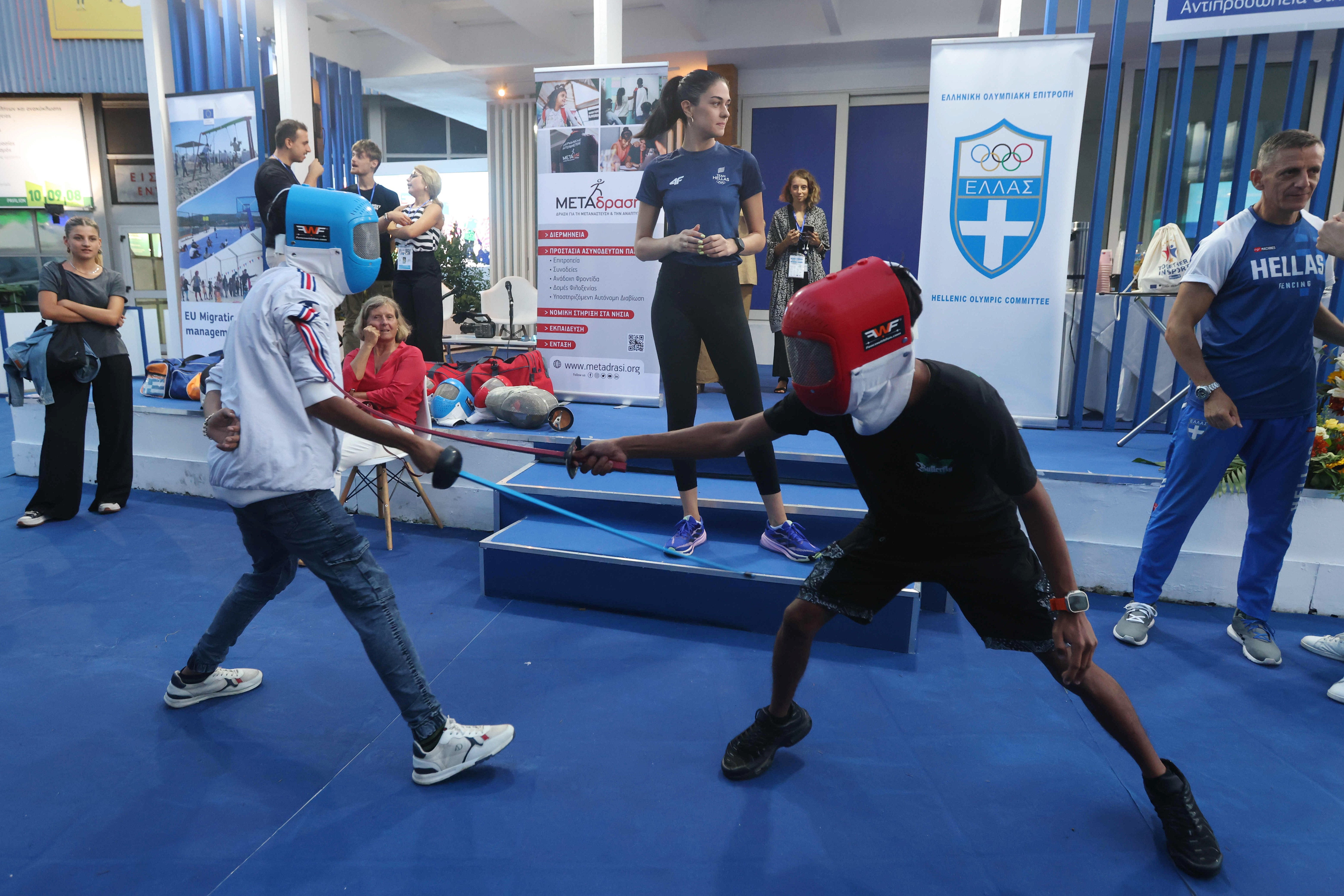 Metadrasi - “Together in Sport - Phase II” at the Thessaloniki International Fair with the Olympian Dora Gountoura and the Panhellenic champion, Sotiris Anifantis 3 Metadrasi - METAdrasi TiS TIF 5 1