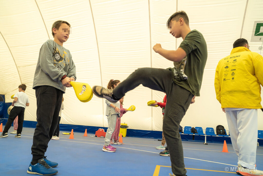 More than 200 children experienced and tested themselves in the Olympic sports...