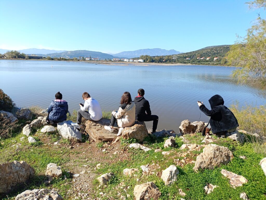 In order to admire the beautiful flamingos, we visited together with the unaccompanied...